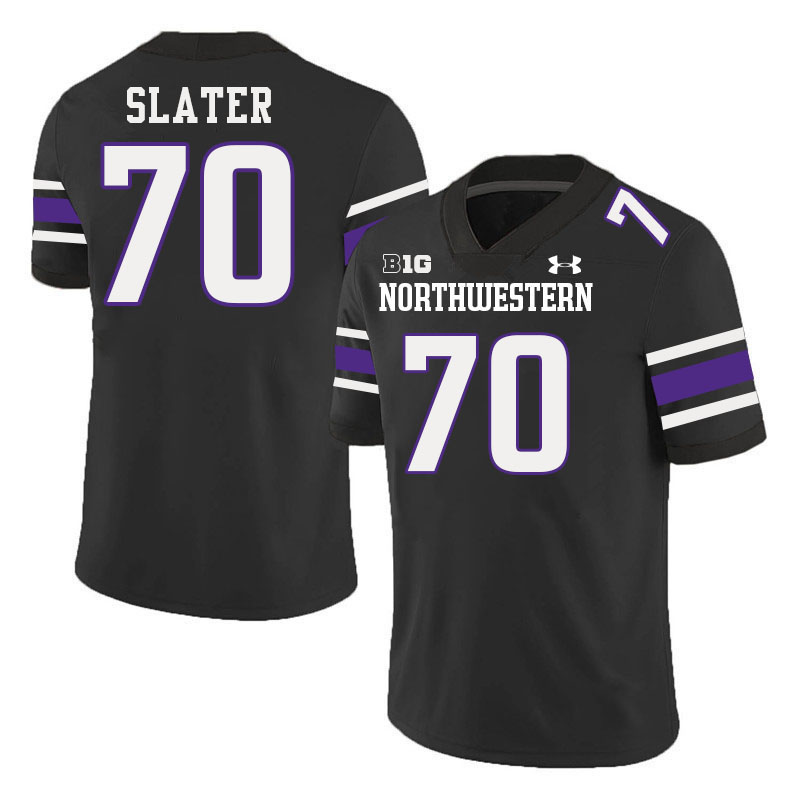 Northwestern Wildcats #70 Rashawn Slater College Football Jerseys Stitched-Black